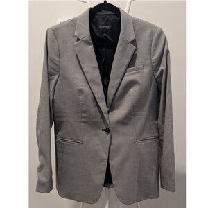 Banana Republic Long and Lean Houndstooth Blazer 12